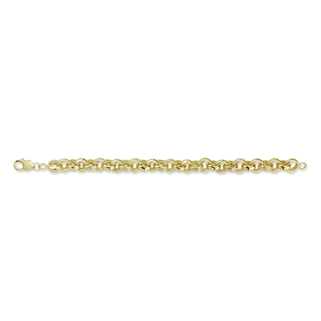 9CT GOLD GENTS BRACELET