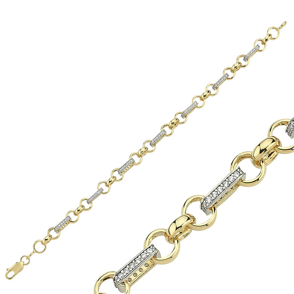 9CT GOLD GENTS BRACELETS