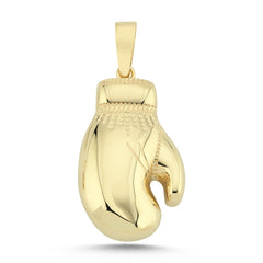 9ct Yellow Gold Semi Hollow Boxing Glove Pendant