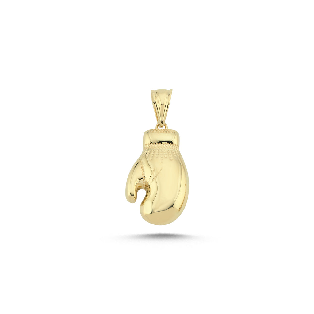 9ct Yellow Gold Semi Hollow Boxing Glove Pendant