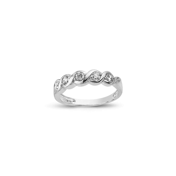 WHITE GOLD LADIES RING
