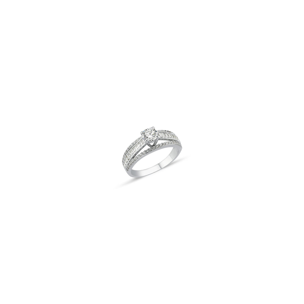 WHITE GOLD LADIES RING