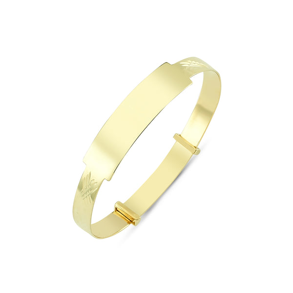 9CT GOLD BABY EXPANDABLE BANGLE