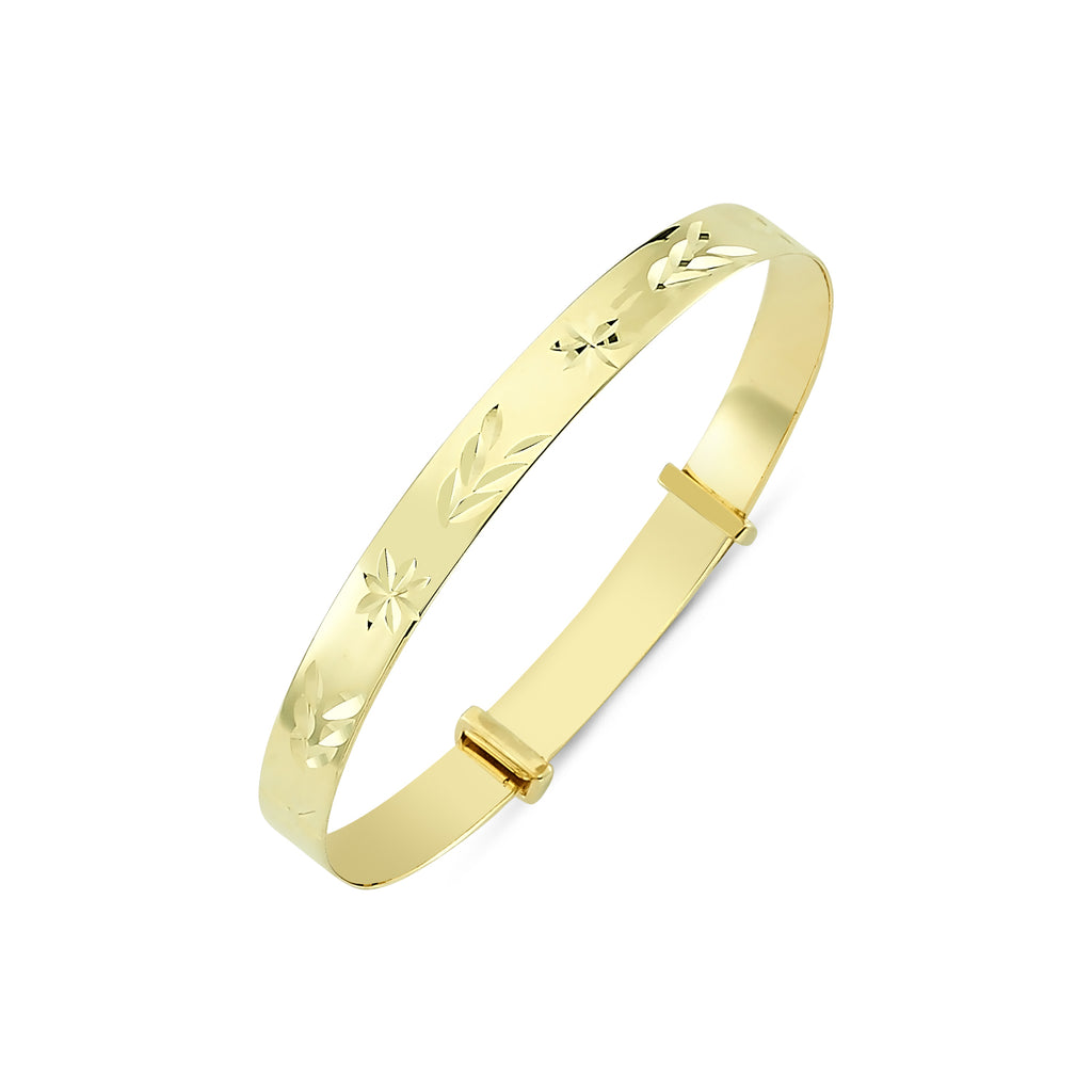 9CT GOLD BABY EXPANDABLE BANGLES