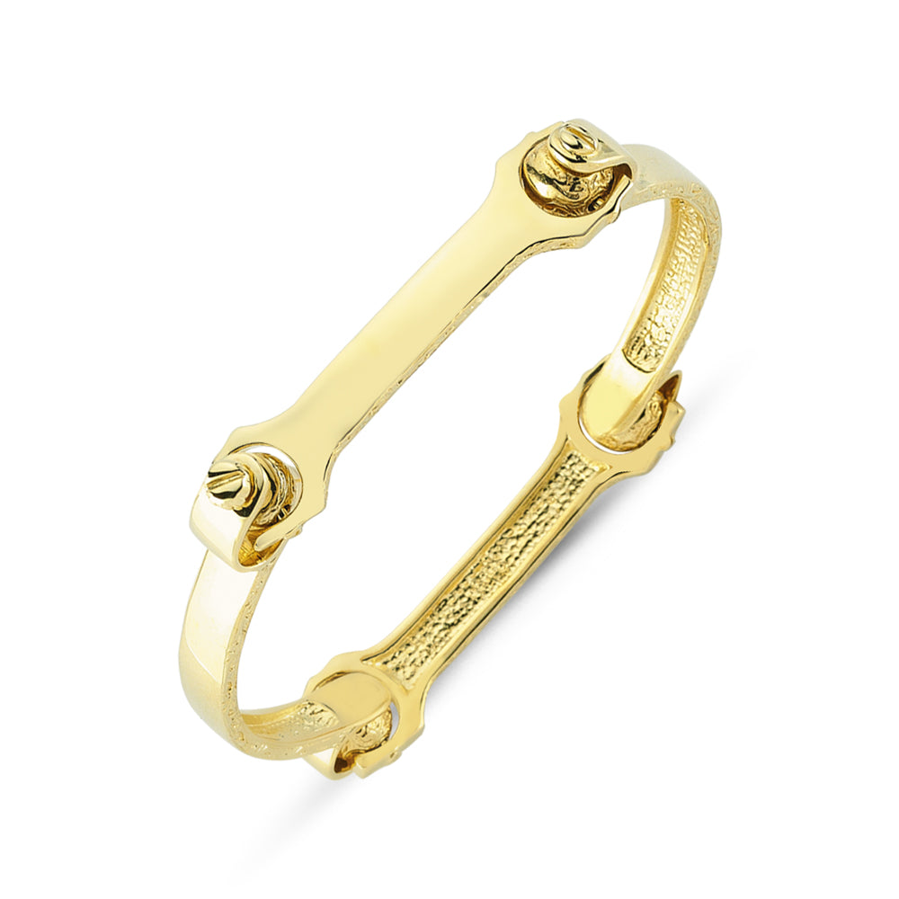 9CT GOLD GENTS BANGLE