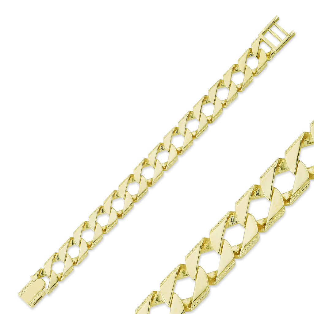 9CT GOLD GENTS BRACELET