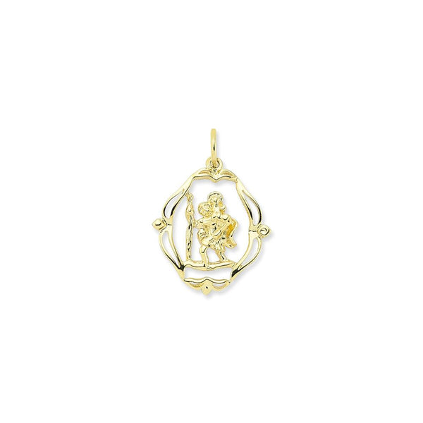 9CT GOLD ST CHRISTOPHER PENDANTS