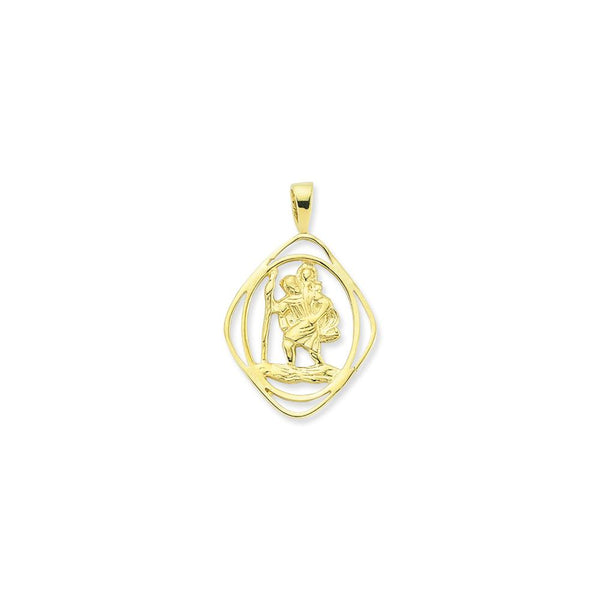 9CT GOLD ST CHRISTOPHER PENDANTS