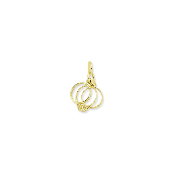 9ct Yellow Gold 3 Set Rings Charm/Pendant