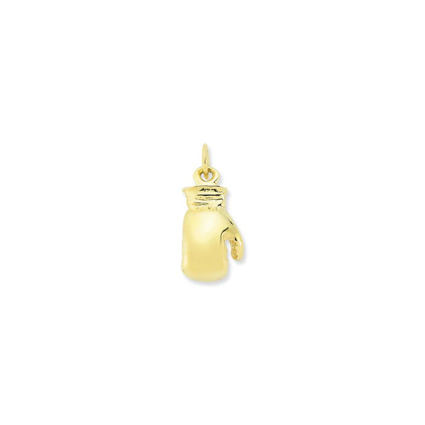 9ct Yellow Gold Plain Boxing Glove Charm/Pendant