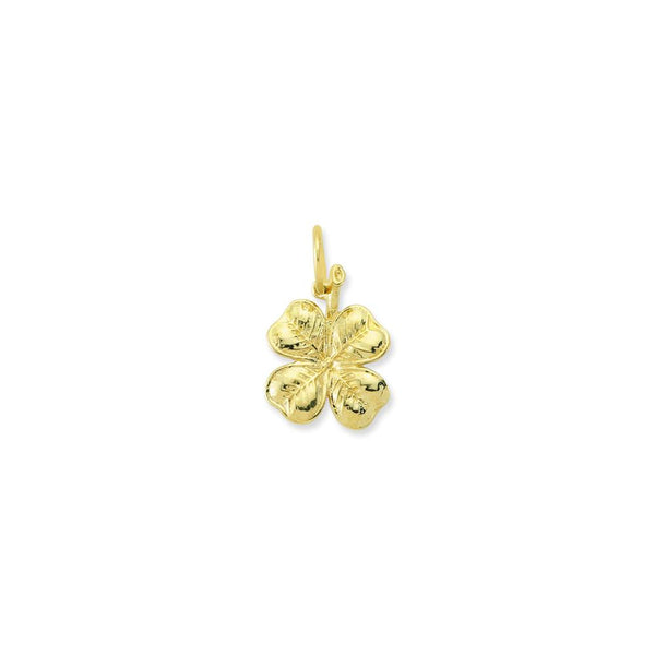 9ct Yellow Gold Four Leaf Clover Charm/Pendant