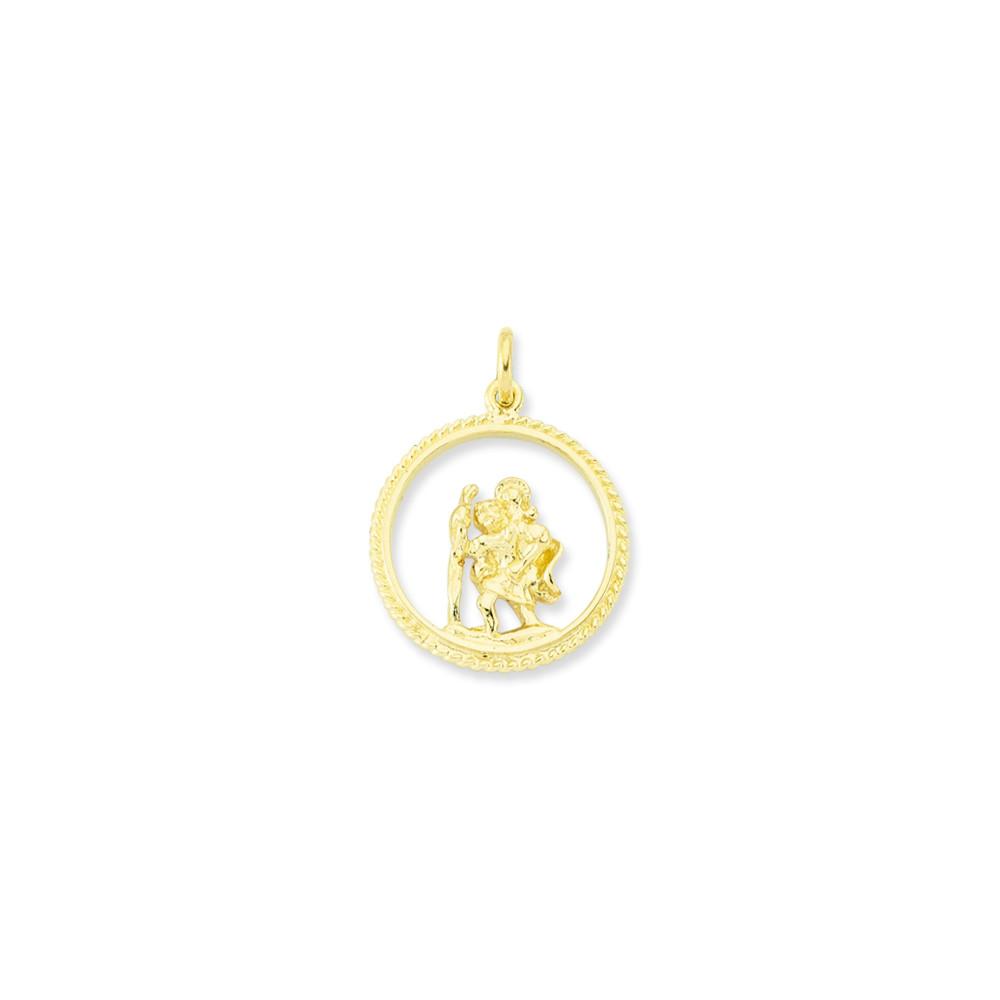 9CT GOLD ST CHRISTOPHER PENDANTS