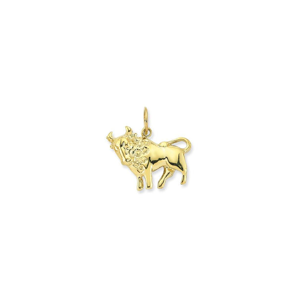 9ct Yellow Gold Taurus Pendant