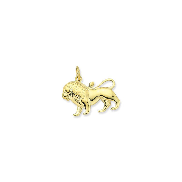 9ct Yellow Gold Leo Pendant