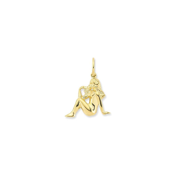 9ct Yellow Gold Virgo Pendant