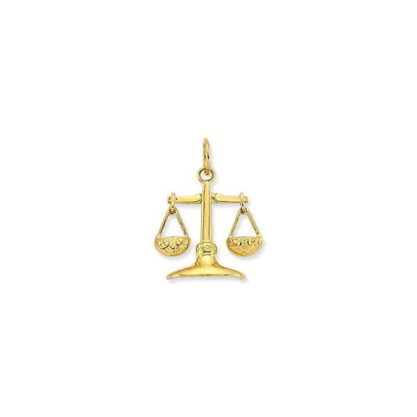 9ct Yellow Gold Libra Pendant