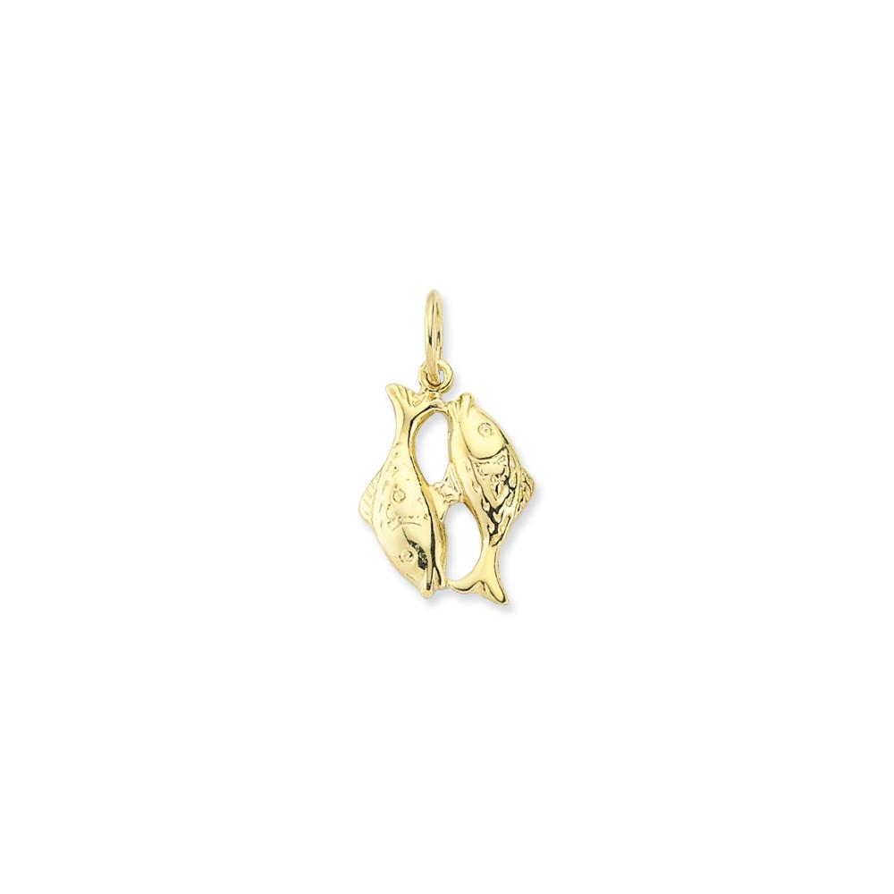 9ct Yellow Gold Pisces Pendant