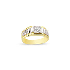 9CT GOLD GENTS RINGS