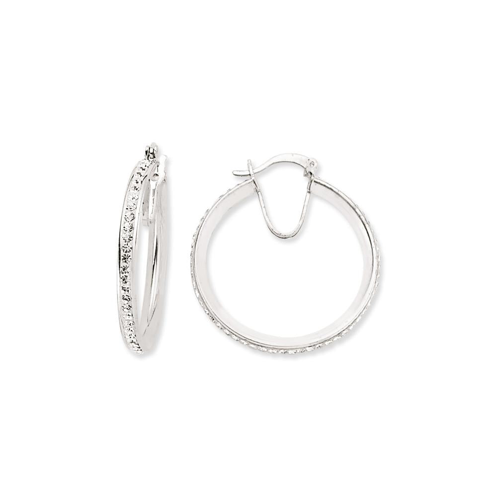 SILVER CRYSTAL EARRINGS