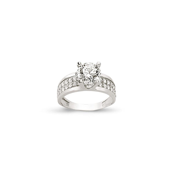 SILVER LADIES RING