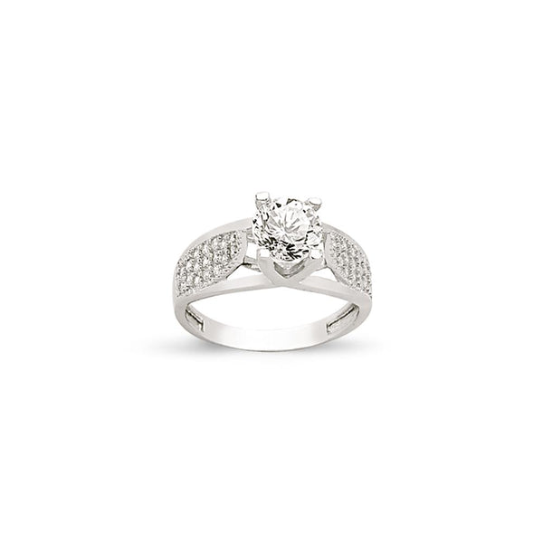 SILVER LADIES RING