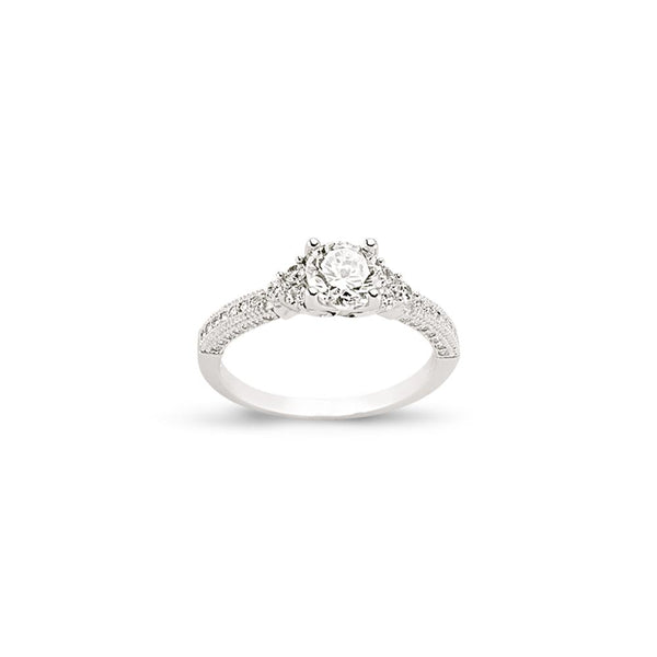 SILVER LADIES RING