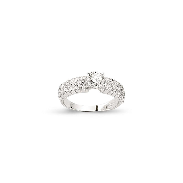 SILVER LADIES RING