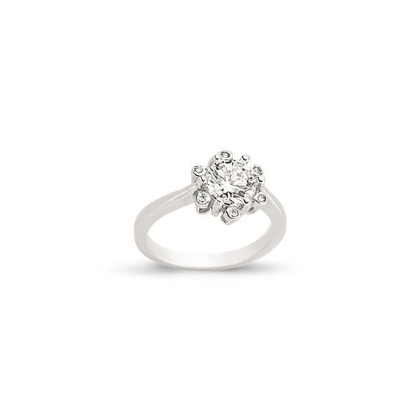 SILVER LADIES RING