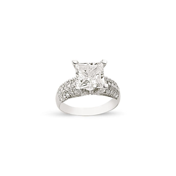 SILVER LADIES RING