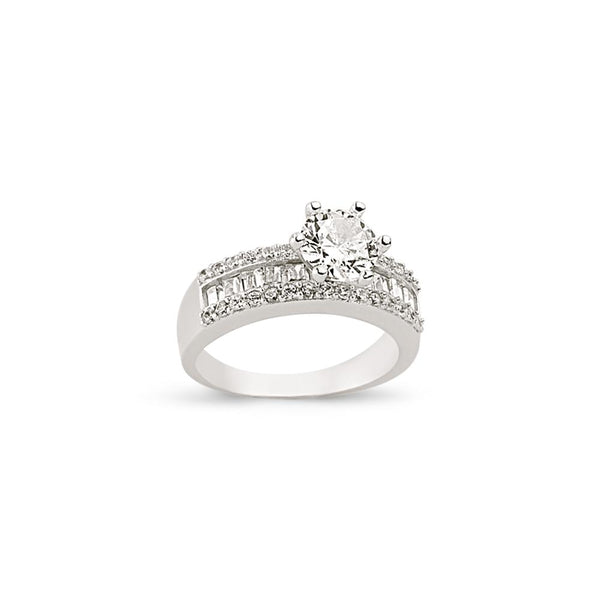 SILVER LADIES RING