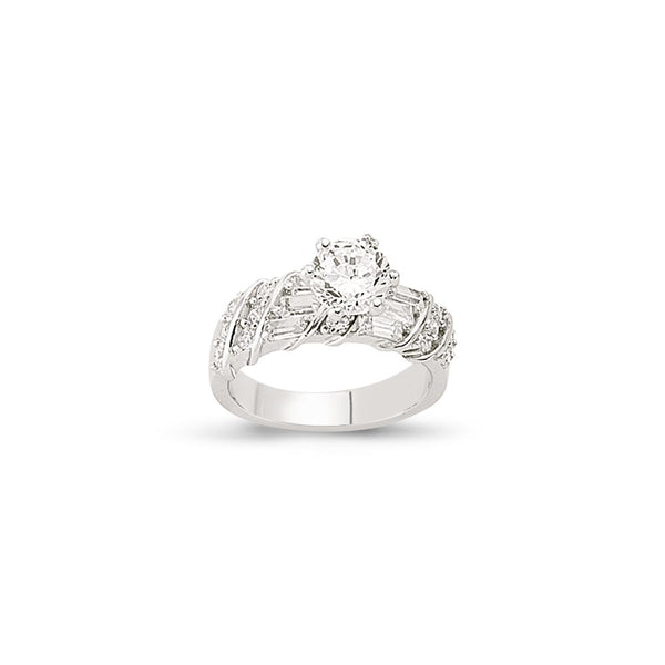 SILVER LADIES RING