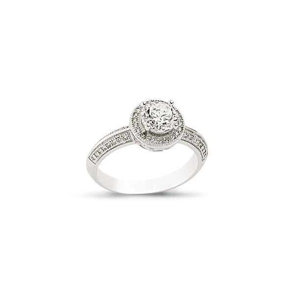 SILVER LADIES RING
