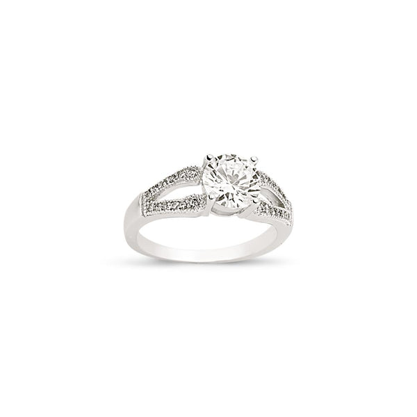 SILVER LADIES RING