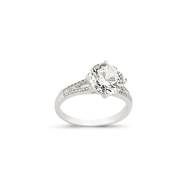 SILVER LADIES RING