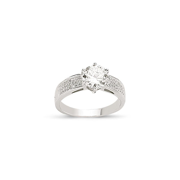 SILVER LADIES RING