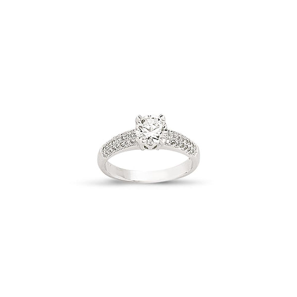 SILVER LADIES RING