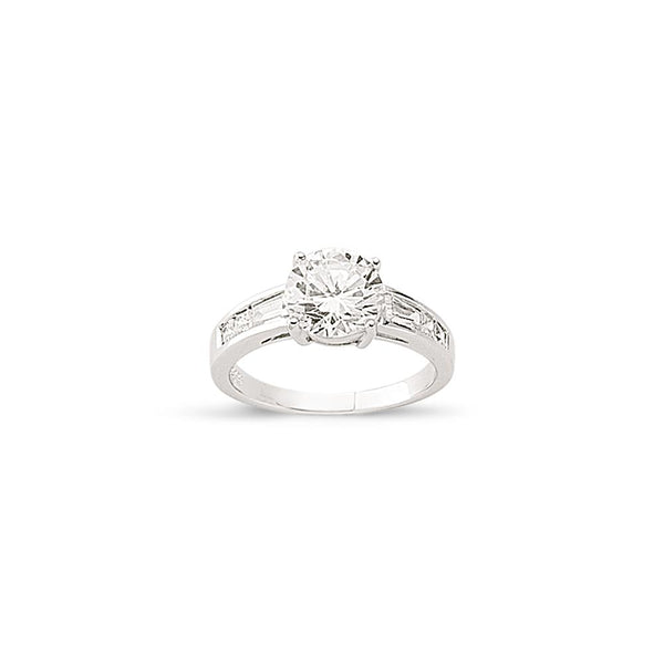 SILVER LADIES RING