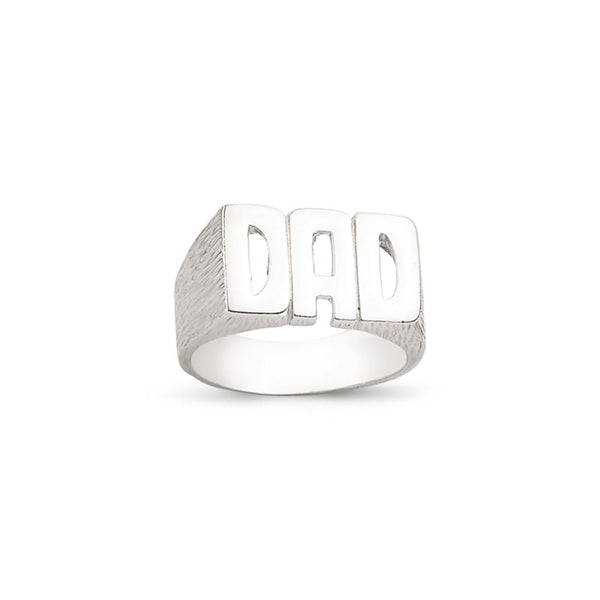 SILVER DAD RING