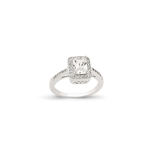 SILVER LADIES RING