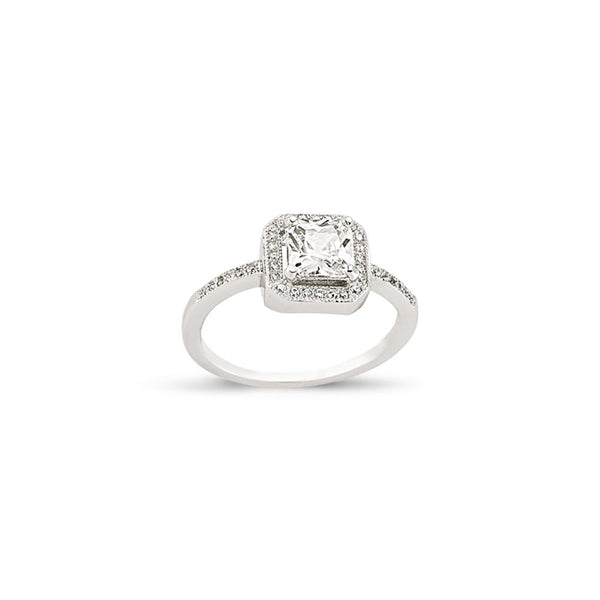 SILVER LADIES RING