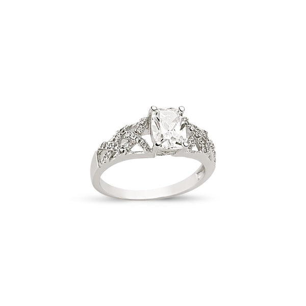 SILVER LADIES RING