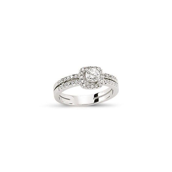 SILVER LADIES RING