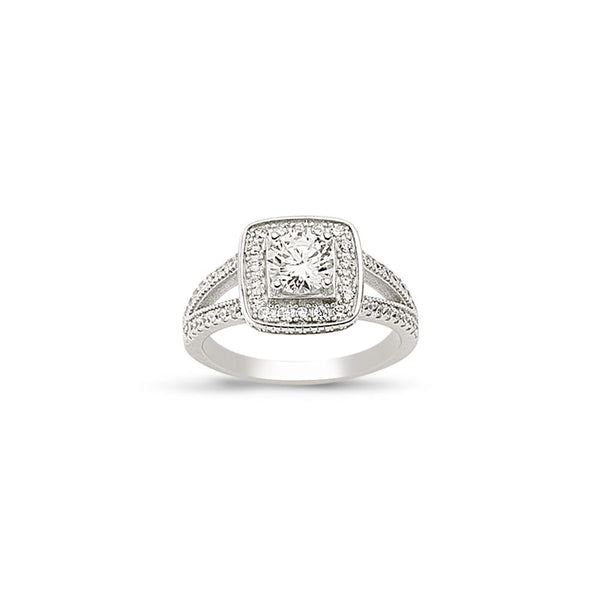 SILVER LADIES RING