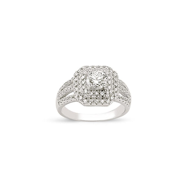 SILVER LADIES RING