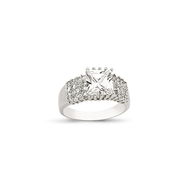 SILVER LADIES RING