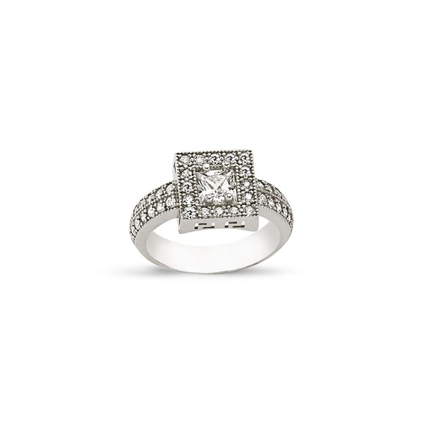 SILVER LADIES RING