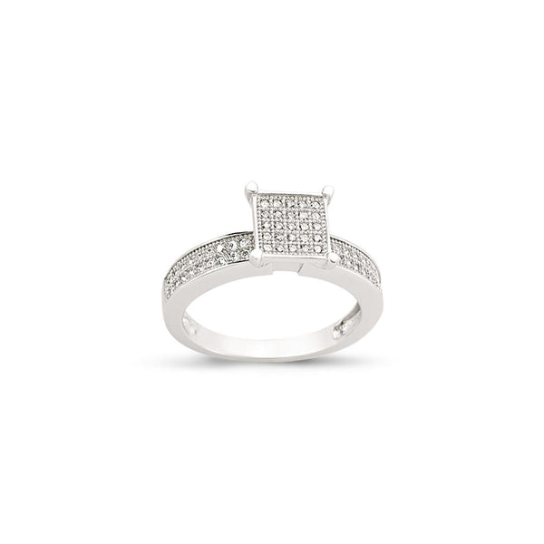 SILVER LADIES RING