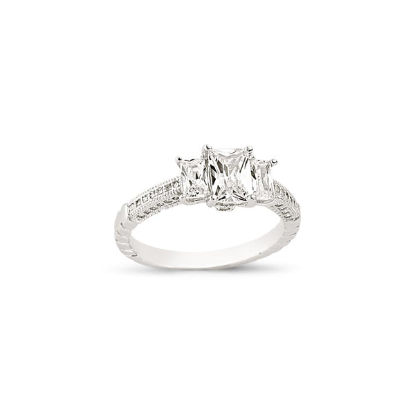 SILVER LADIES RING