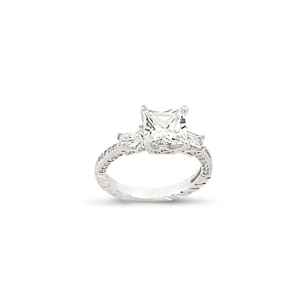 SILVER LADIES RING
