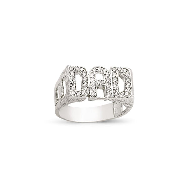 SILVER DAD RING